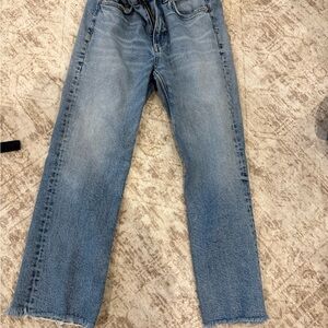 Zara Women's Straight Leg Blue Jeans